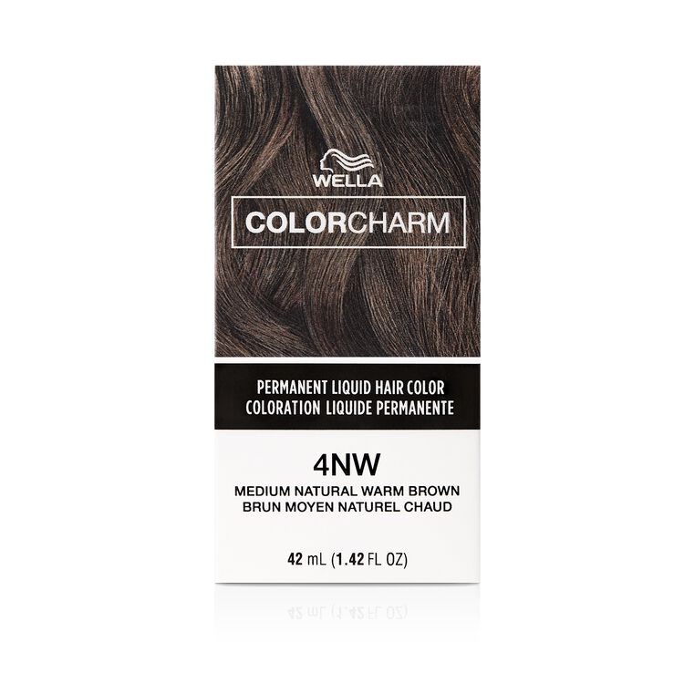 4NW Medium Natural Warm Brown Permanent Liquid Hair Color