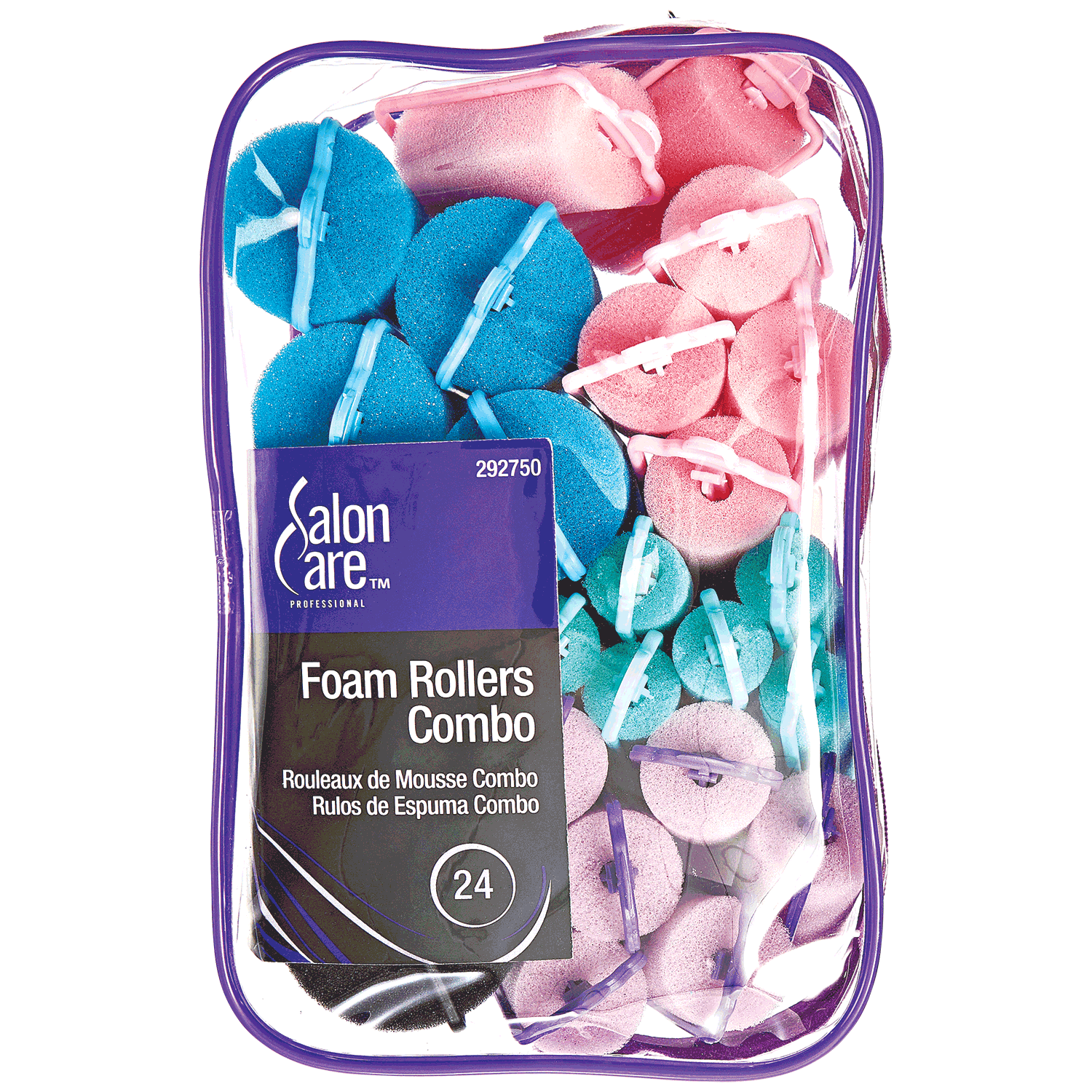 Foam Roller Combo 24 Count By Salon Care Curlers And Rollers Sally   SBS 292750 