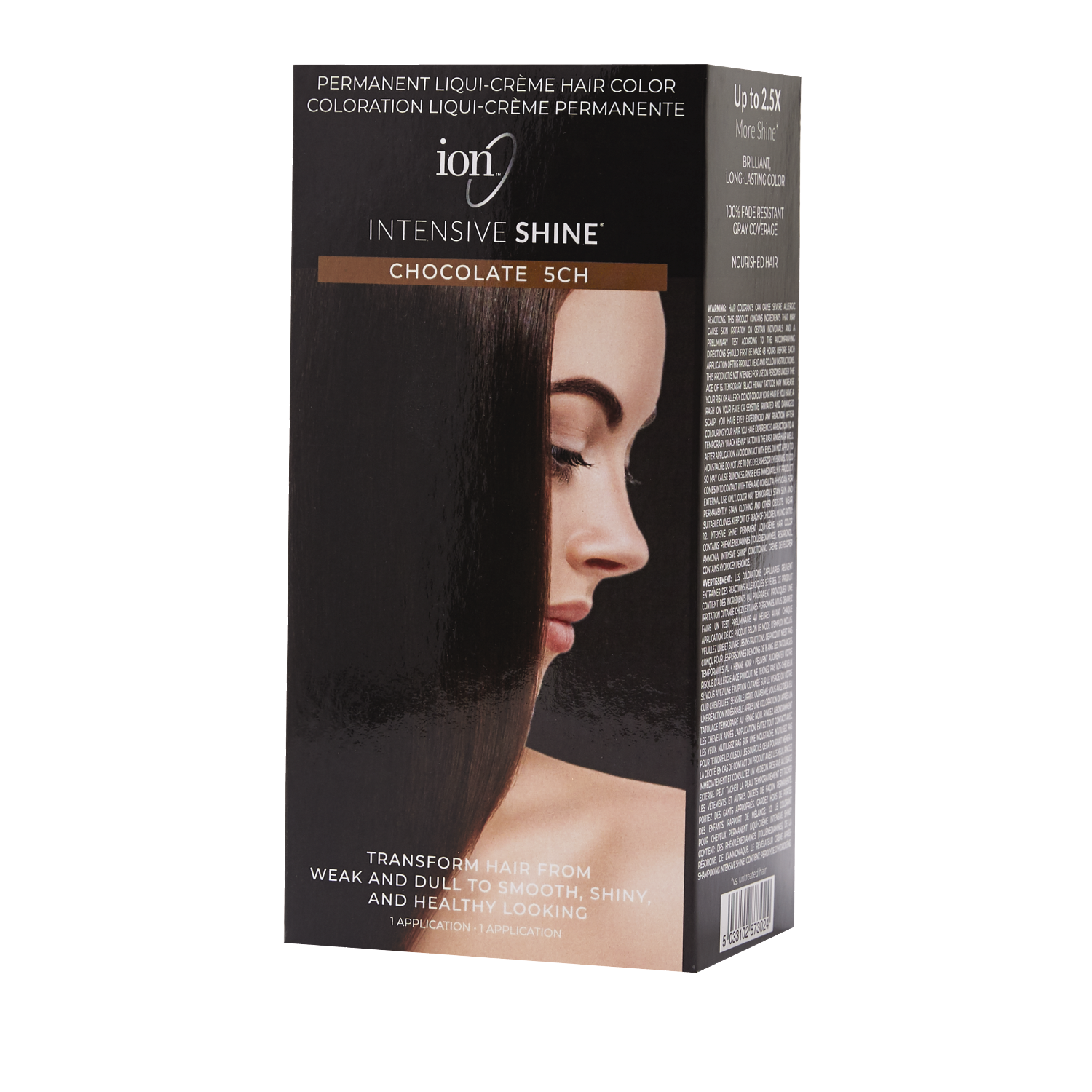 Ion Intensive Shine Hair Color Kit Chocolate 5CH | Hair Color Kit ...