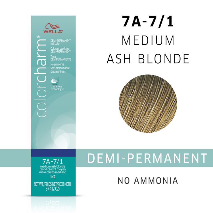 Medium Ash Blonde Color Charm Demi Permanent Hair Color By Wella