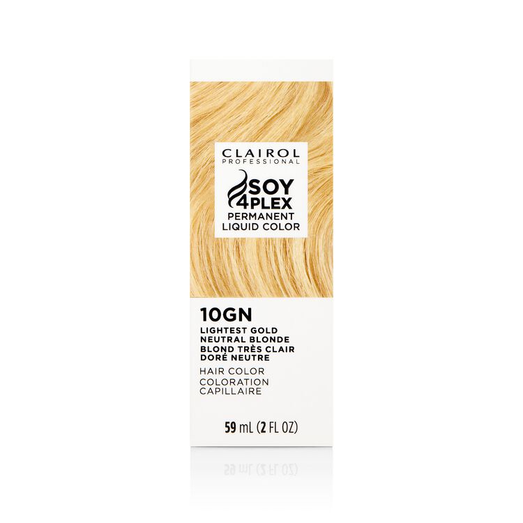 10GN Lightest Gold Neutral Blonde Permanent Liquid Hair Color