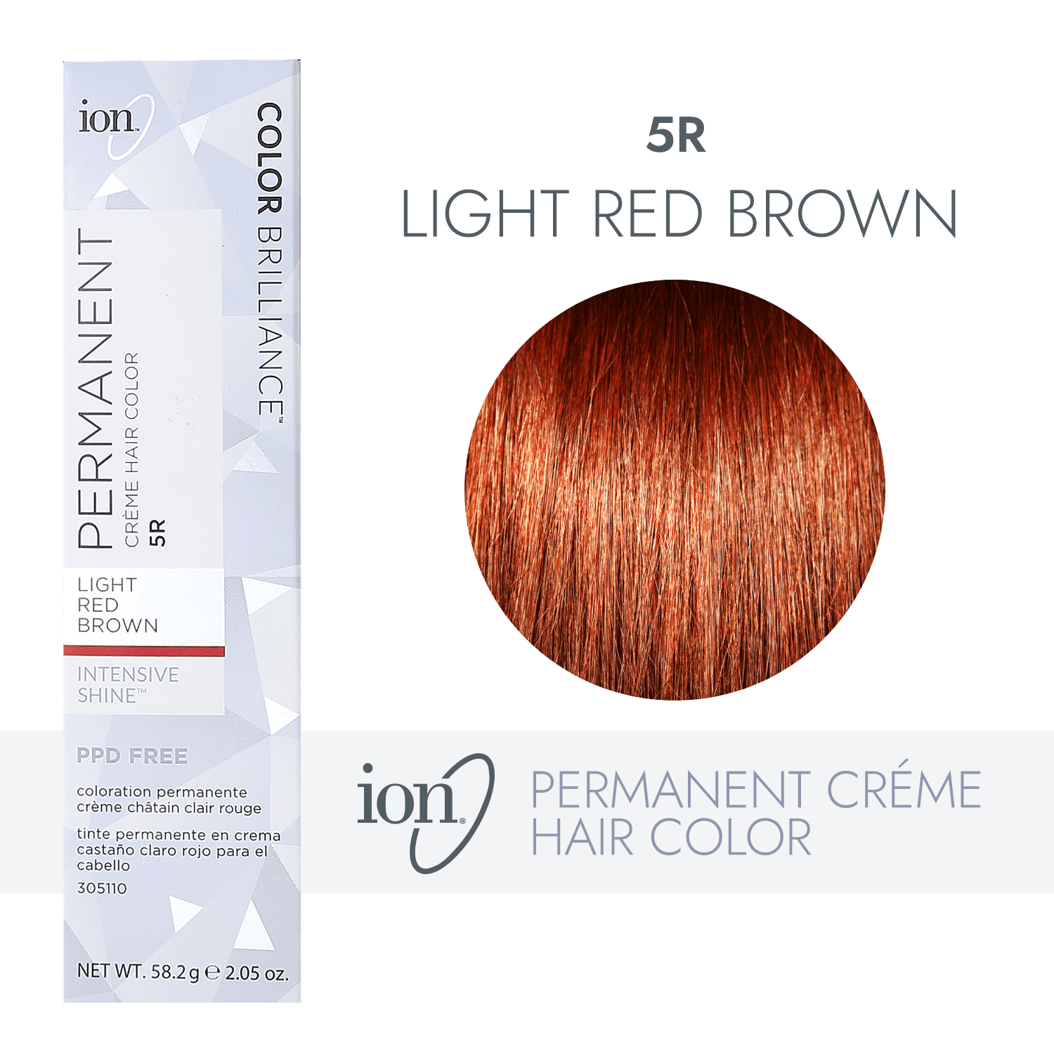 ion permanent creme hair color chart