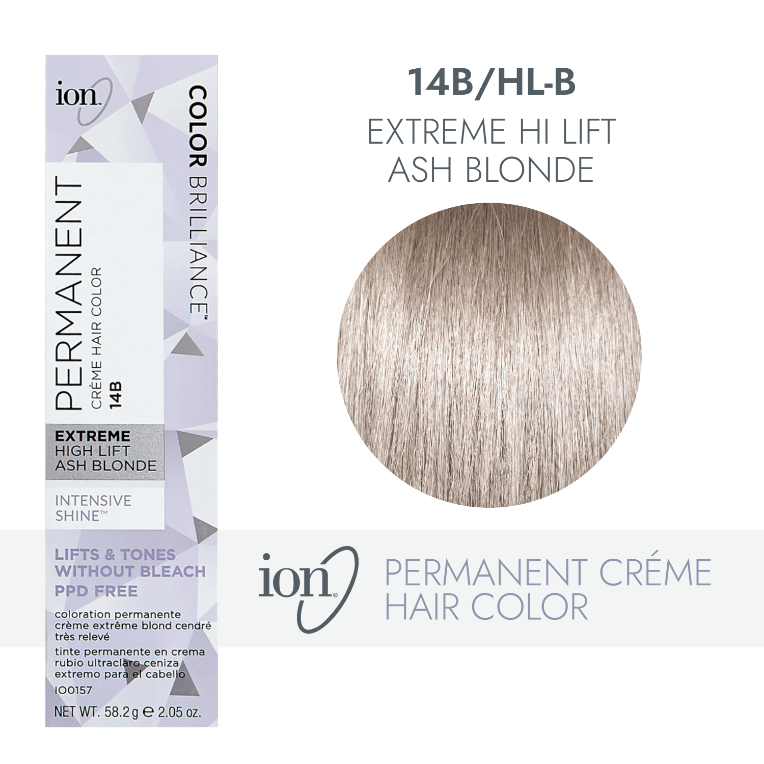 14B HL-B Extreme Hi Lift Ash Blonde Permanent Creme Hair Color By Color ...