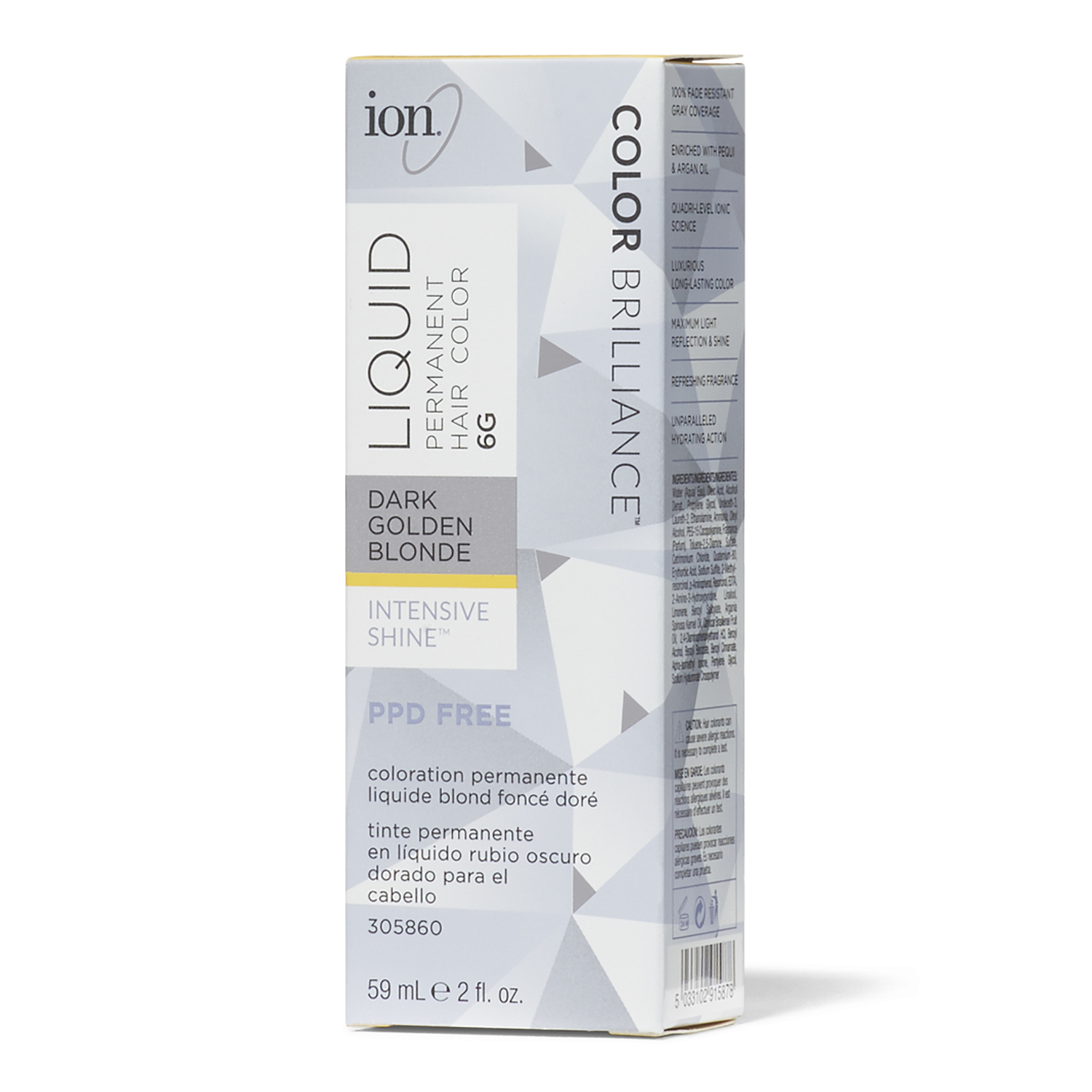 Ion 6g Dark Golden Blonde Permanent Liquid Hair Color By Color