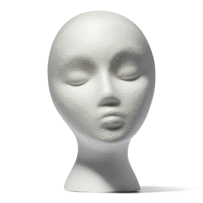 25cm Foam Mannequin Head For Wig And Hat Making