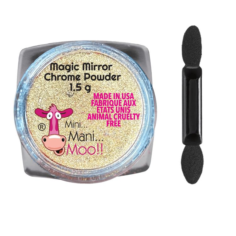 Mini Mani Sally nail Chrome Moo Magic | Mirror polish Beauty | Powder