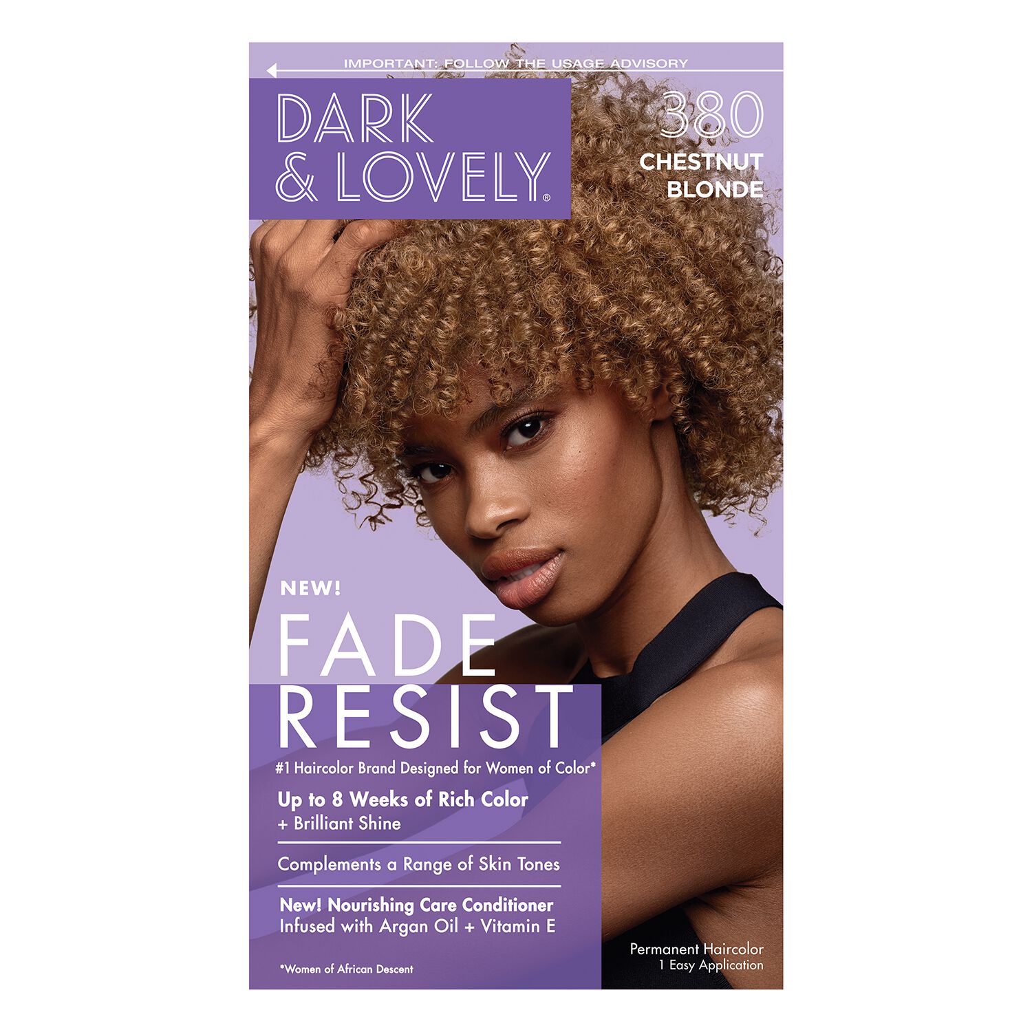 Fade Resistant Chestnut Blonde Permanent Hair Color by Dark & Lovely ...