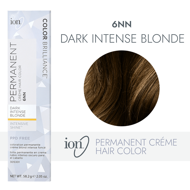 Ion 6NN Dark Intense Blonde Permanent Creme Hair Color by Color