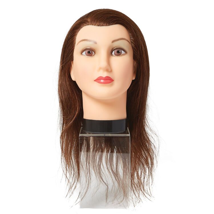 Mannequin Head With 50% Human Hair For Makeup Hairstyles