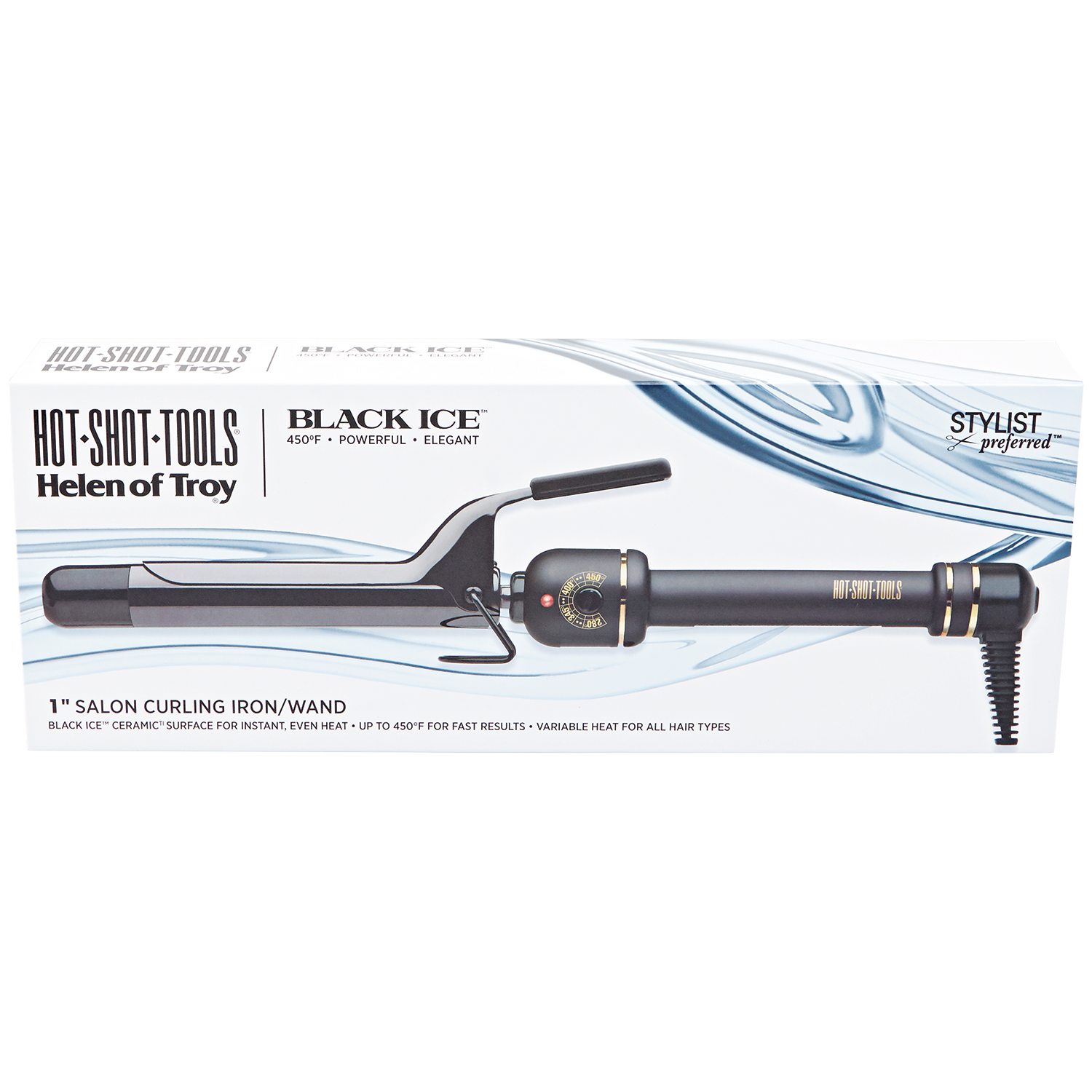 hot shot tools black ice flat iron