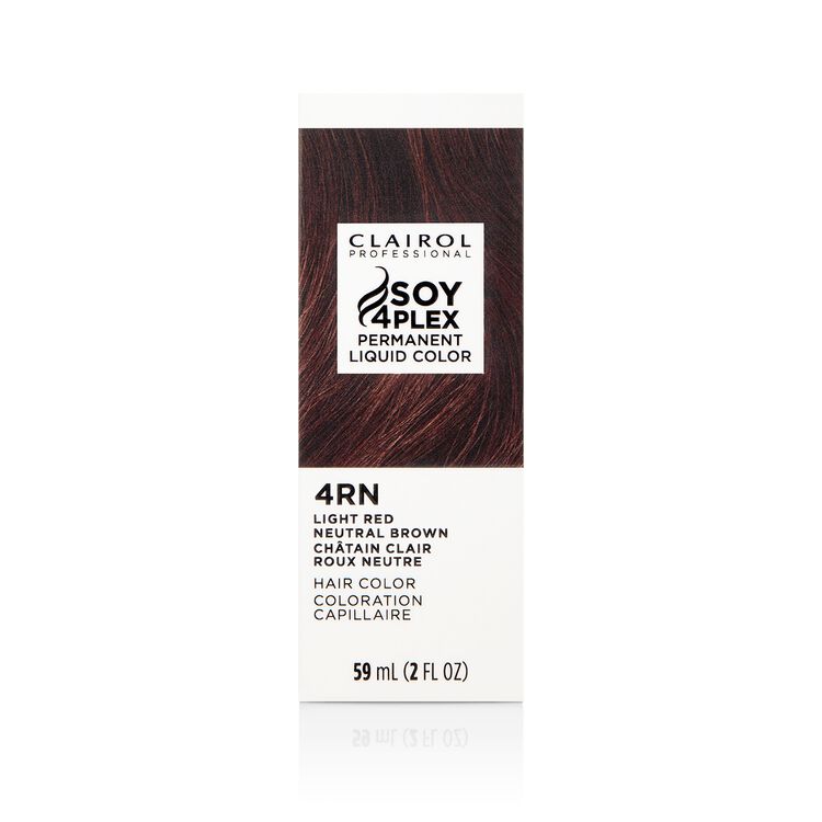 4RN Light Red Neutral Brown Permanent Liquid Hair Color