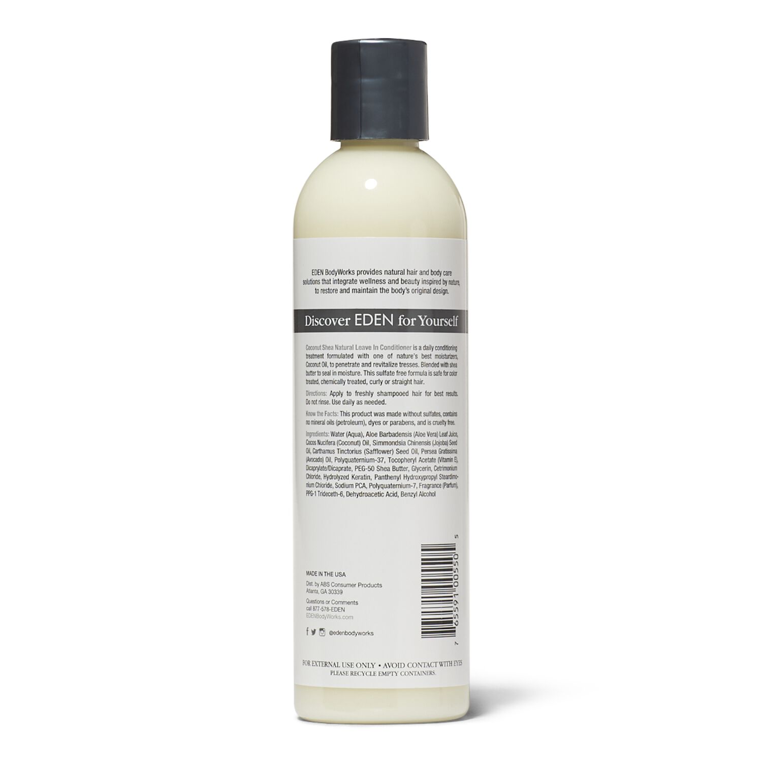 Eden Bodyworks All Natural Coconut Shea Leave In Conditioner