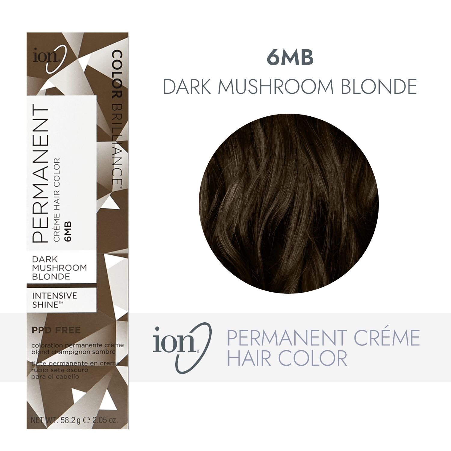 ion 6MB Dark Mushroom Blonde Permanent Creme Hair Color by Color