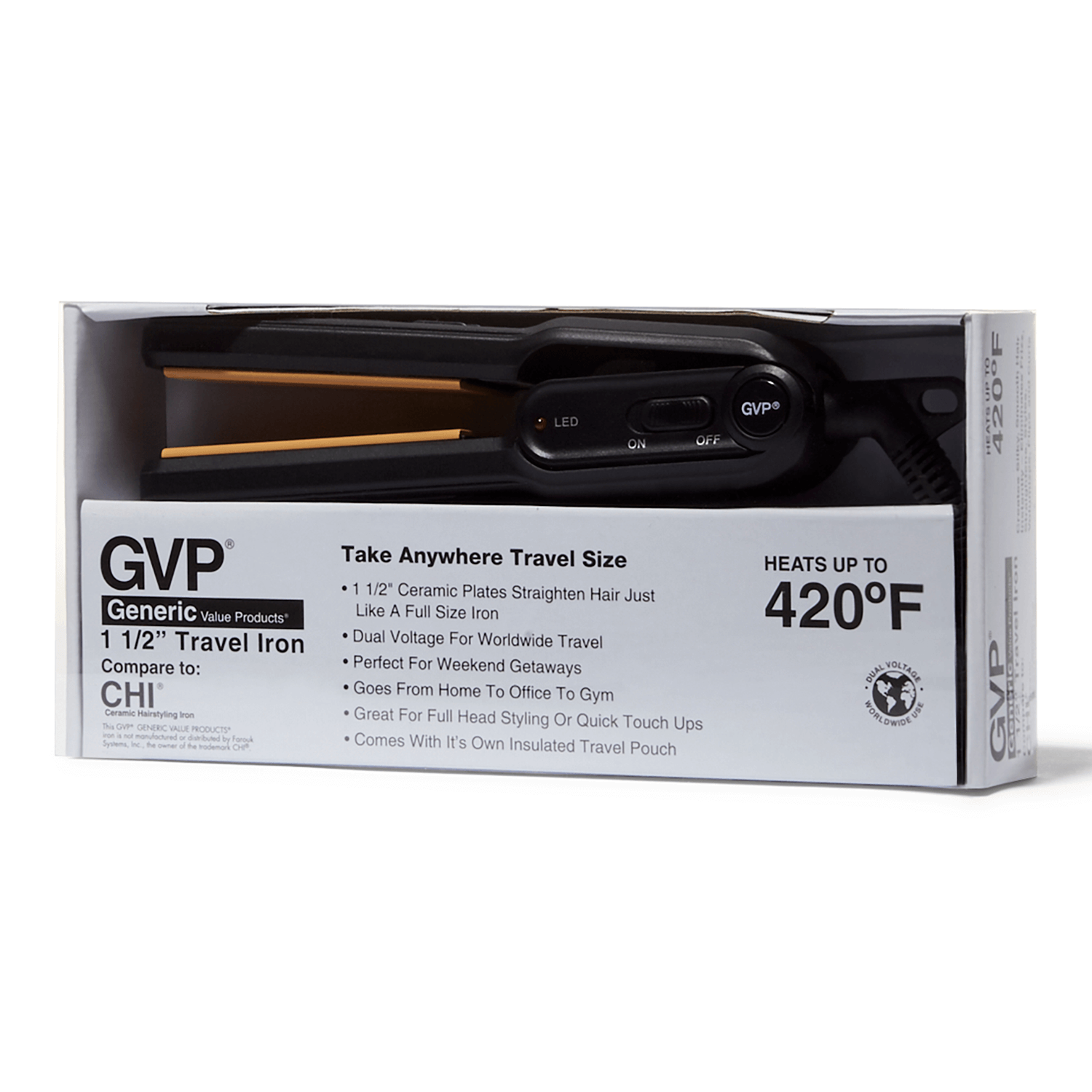 travel size chi flat iron