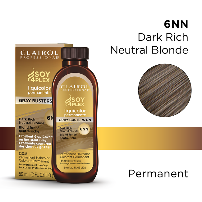 Clairol Professional 6NN Dark Rich Neutral Blonde LiquiColor Permanent ...