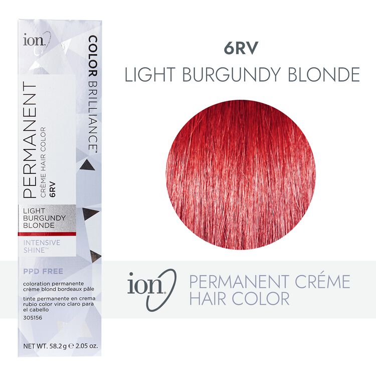 Ion 6rv Light Burgundy Blonde Permanent Creme Hair Color By Color