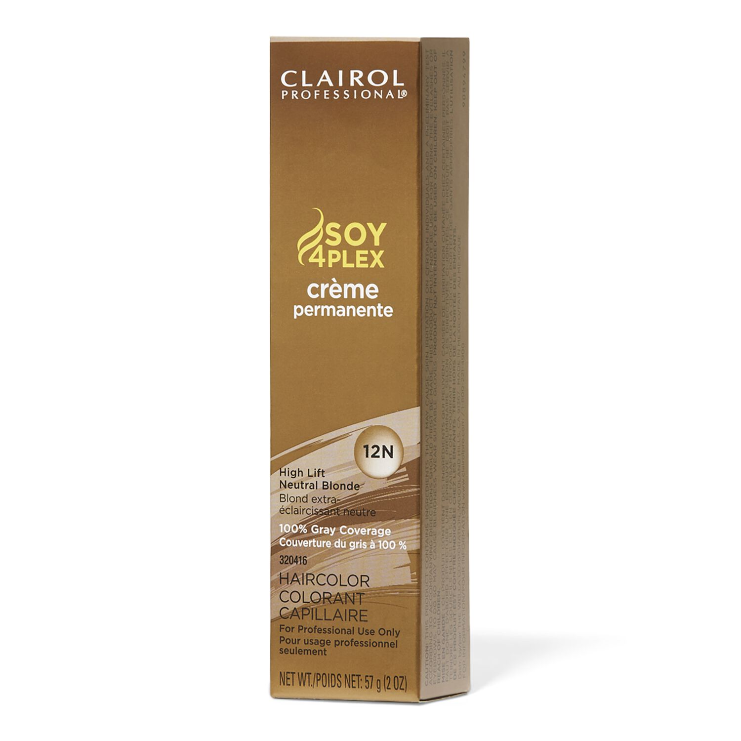 Soy4plex 12n High Lift Neutral Blonde Permanent Crème Hair Color By Clairol Professional 