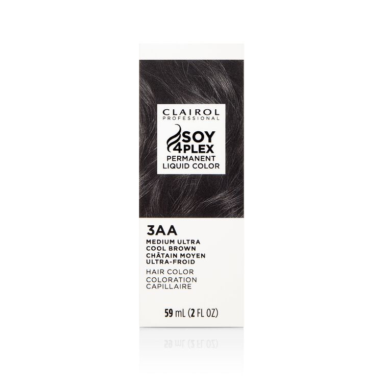 3AA Medium Ultra Cool Brown Permanent Liquid Hair Color