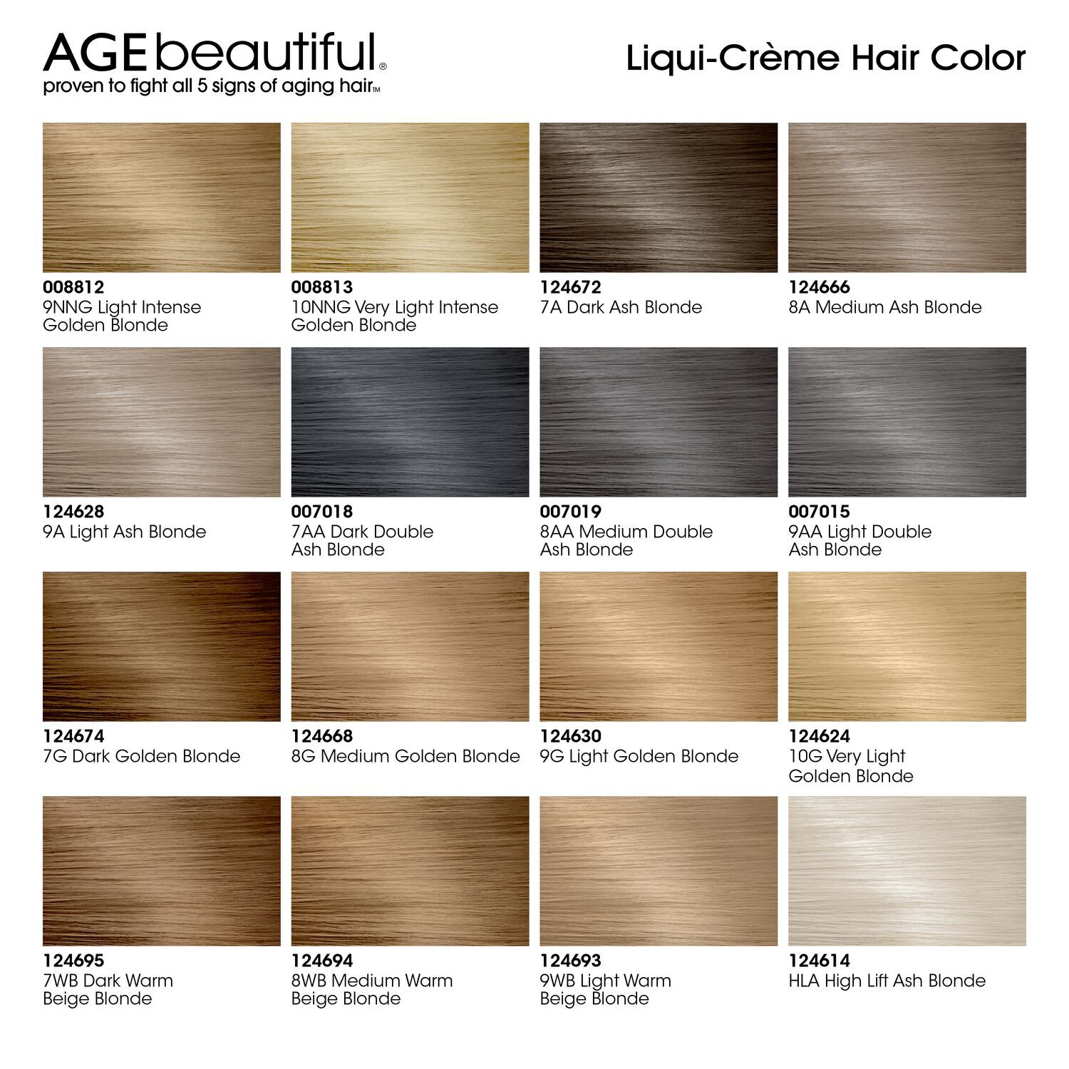 AGEbeautiful AntiAging LiquiCrème Permanent Hair Colors Permanent