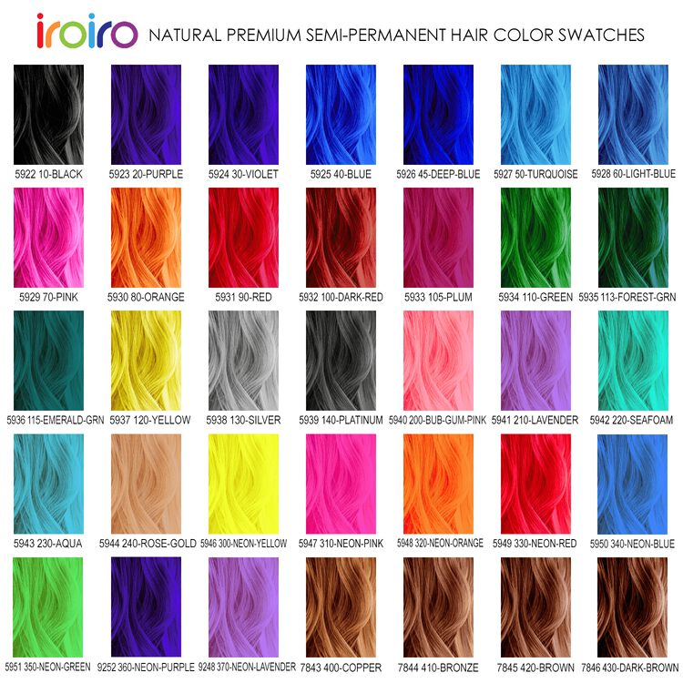 iroiro Premium Natural Semi Permanent Hair Color Semi Permanent Hair