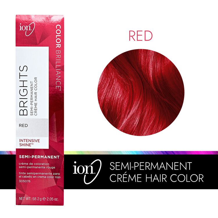 Red Color Brilliance Brights Semi Permanent Hair Color By Ion Demi And Semi Permanent Hair