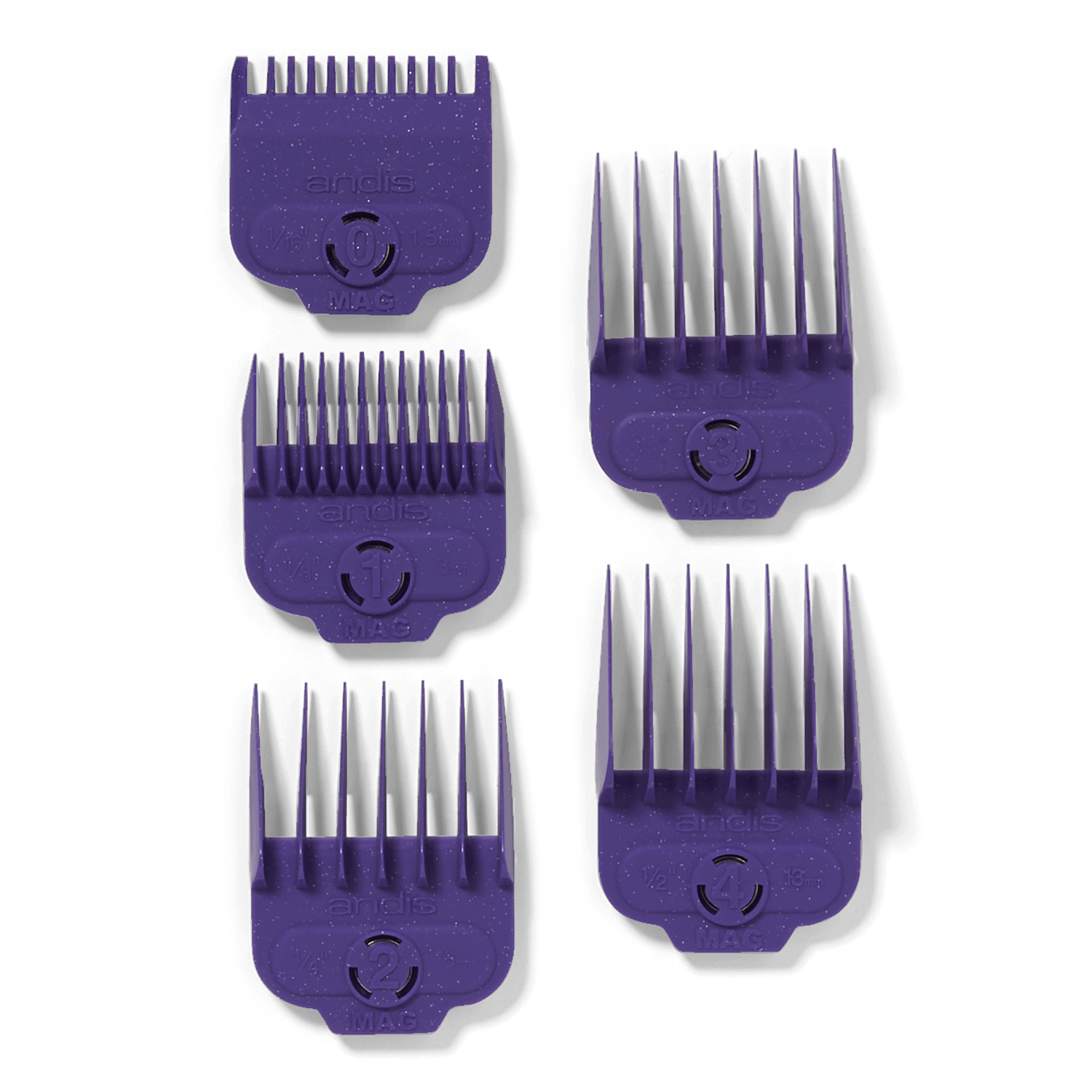 andis purple double magnetic guards