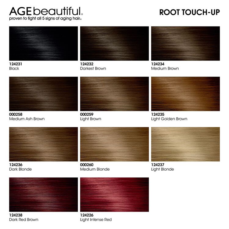 AgeBeautiful Root Touch Up Spray Temporary Hair Color | Root Touch up ...