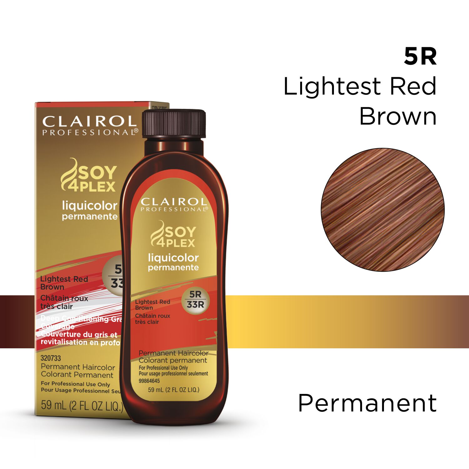 Clairol Professional 5R/33R Lightest Red Brown LiquiColor Permanent