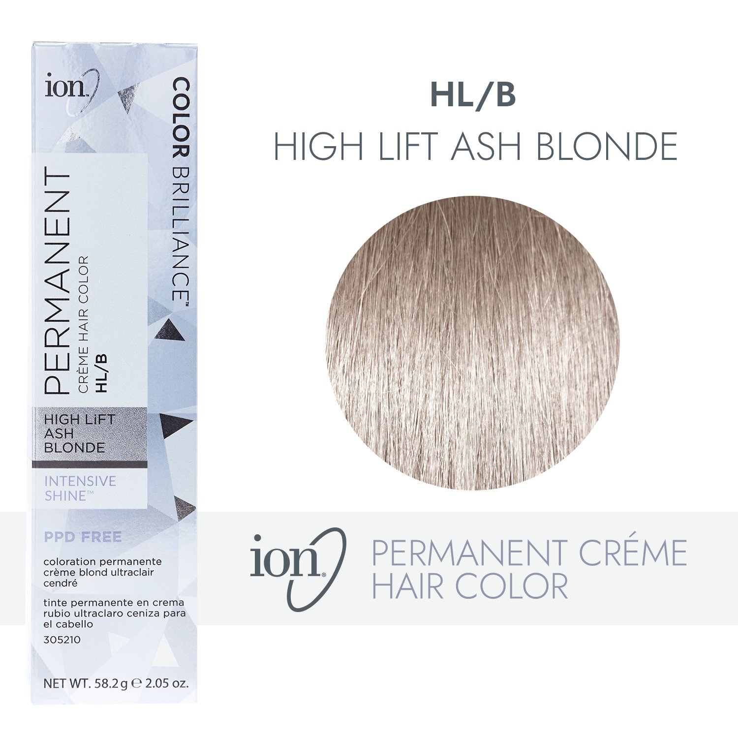 Ion HL-B Hi Lift Ash Blonde Permanent Creme Hair Color By Color ...