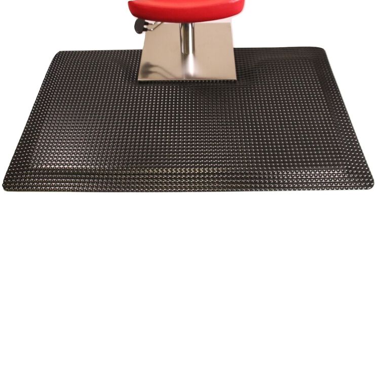 Rhino Mats Reflex Salon Mat With Square Base Black Salon Mats