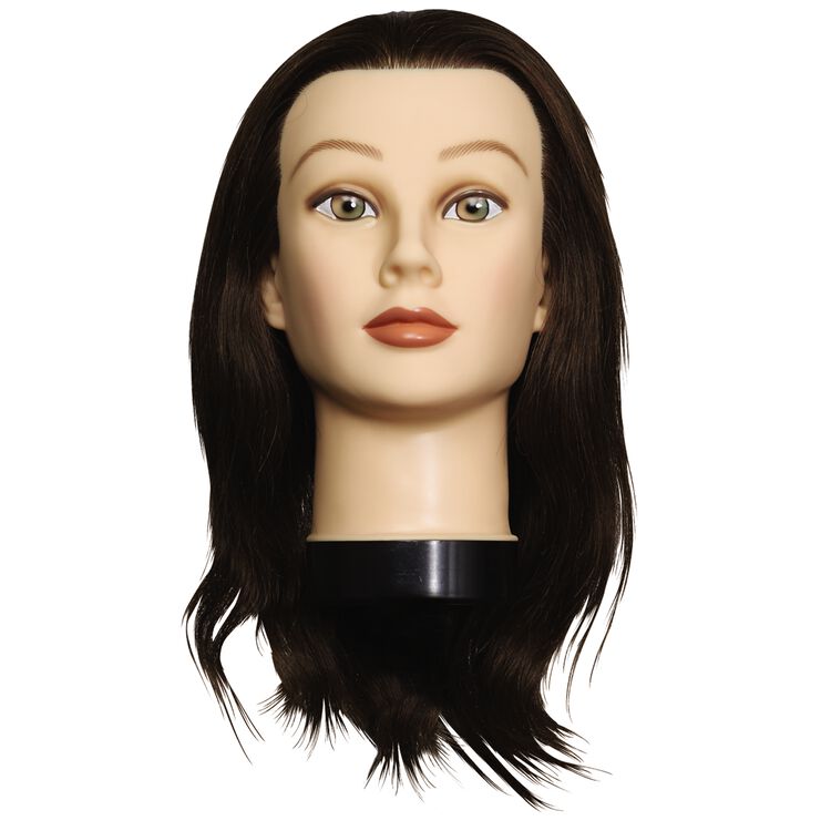 24'' 50% Human Hair Hairdressing Mannequin Training Head For Makeup  Practice Dummy Doll Manikin Head For Hairstyles + Hairdressing Tool Sets