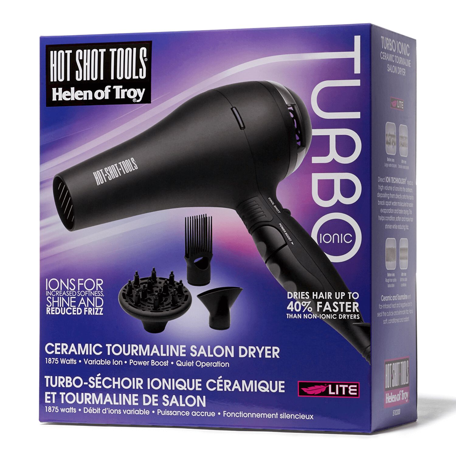 Hot Shot Tools Turbo Boost Tourmaline Hair Dryer