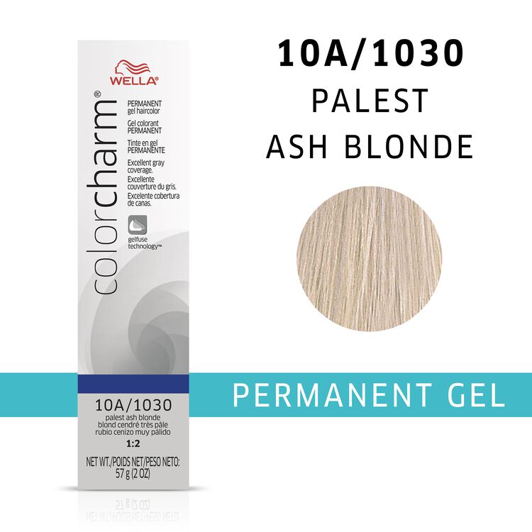 Color Charm Gel Permanent Tube Hair Color 1030 10a Palest Ash Blonde