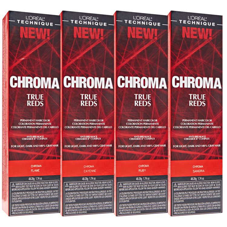 CHROMA True Reds Permanent Hair Color by L'Oreal Technique Permanent