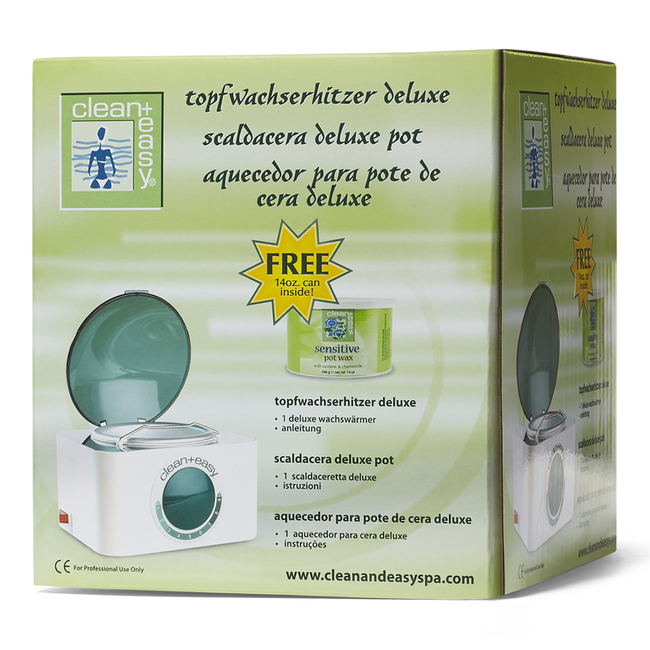 Clean + Easy Deluxe Pot Wax Warmer with free wax