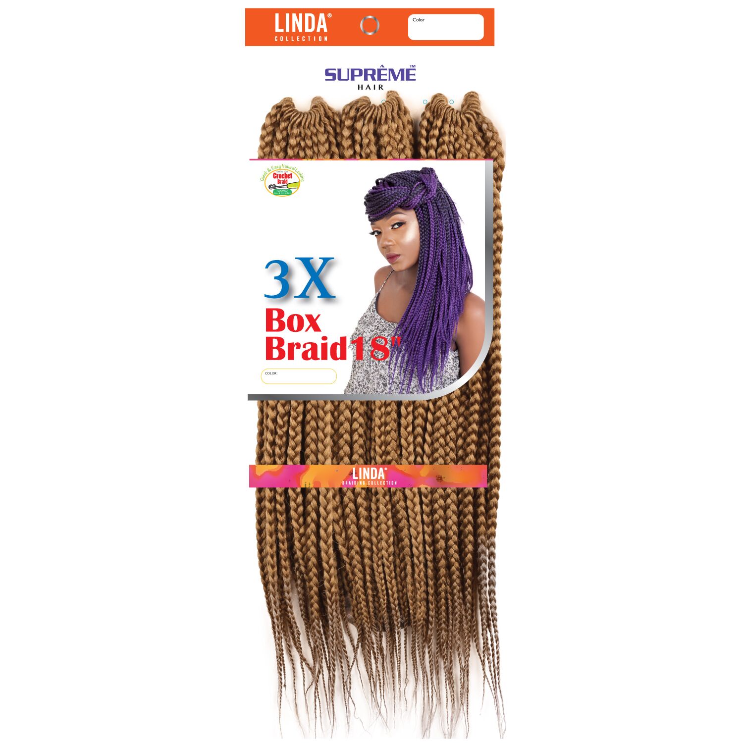 18 Inch Box Braids Crochet Braids 3X Box Braid Crochet Hair