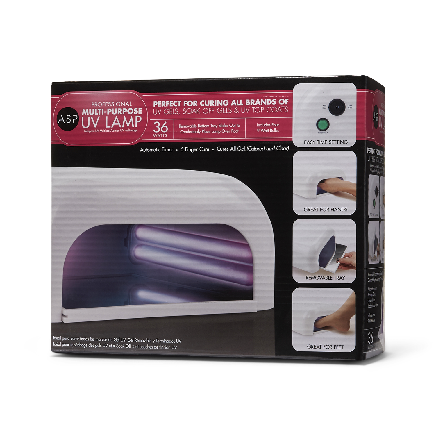 UV LED Gel Nail Lamp Light 36W Dryer with 4 timers – AllKem Nails