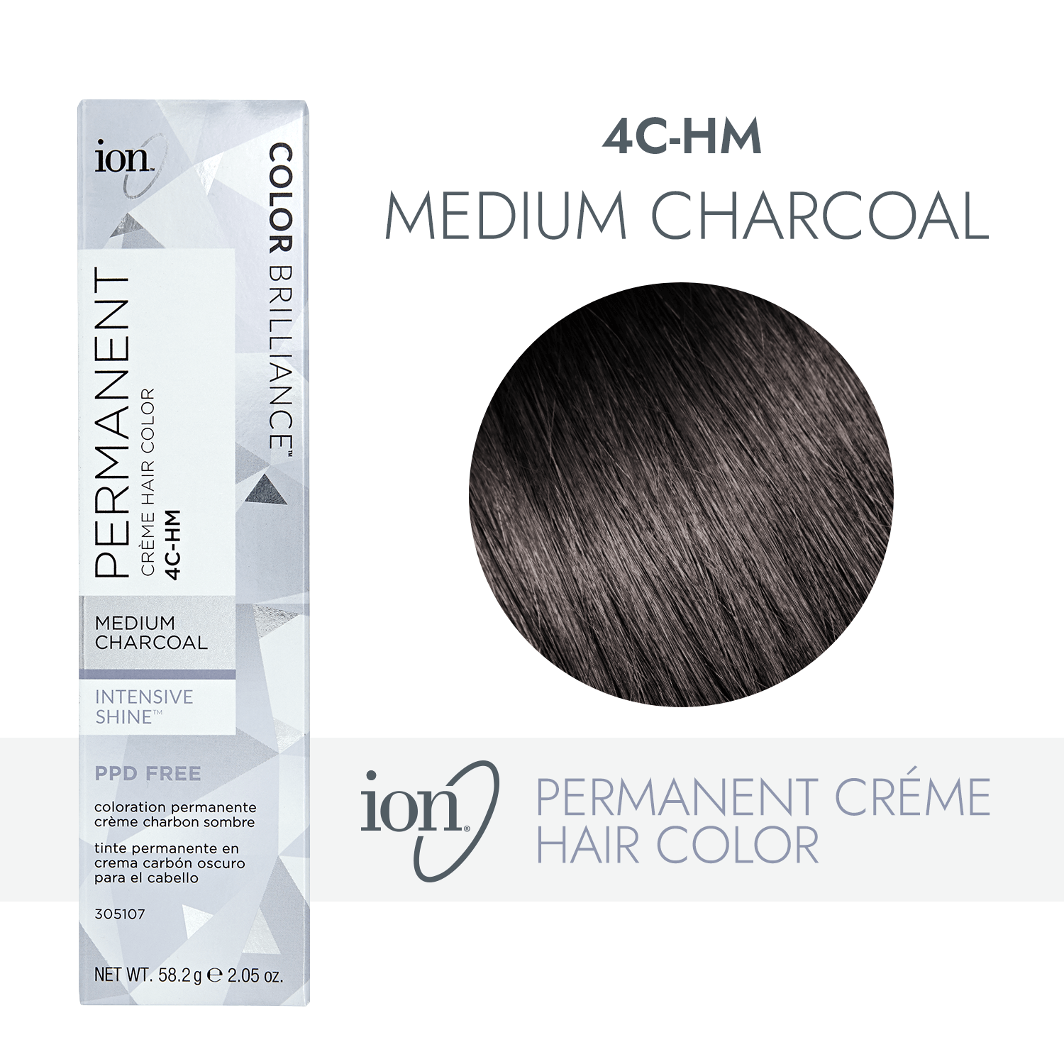 ion permanent creme hair color chart